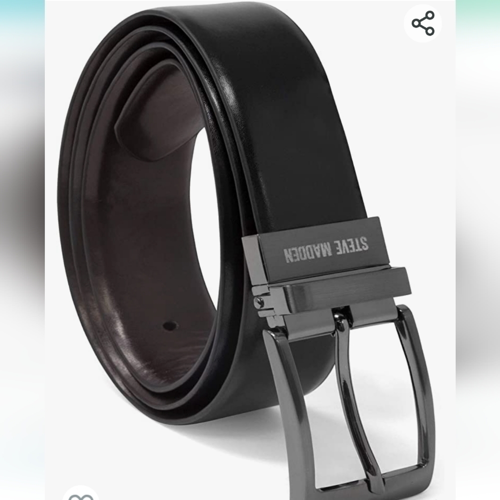 Steve Madden Men's Dress Casual Every Day Leather Belt